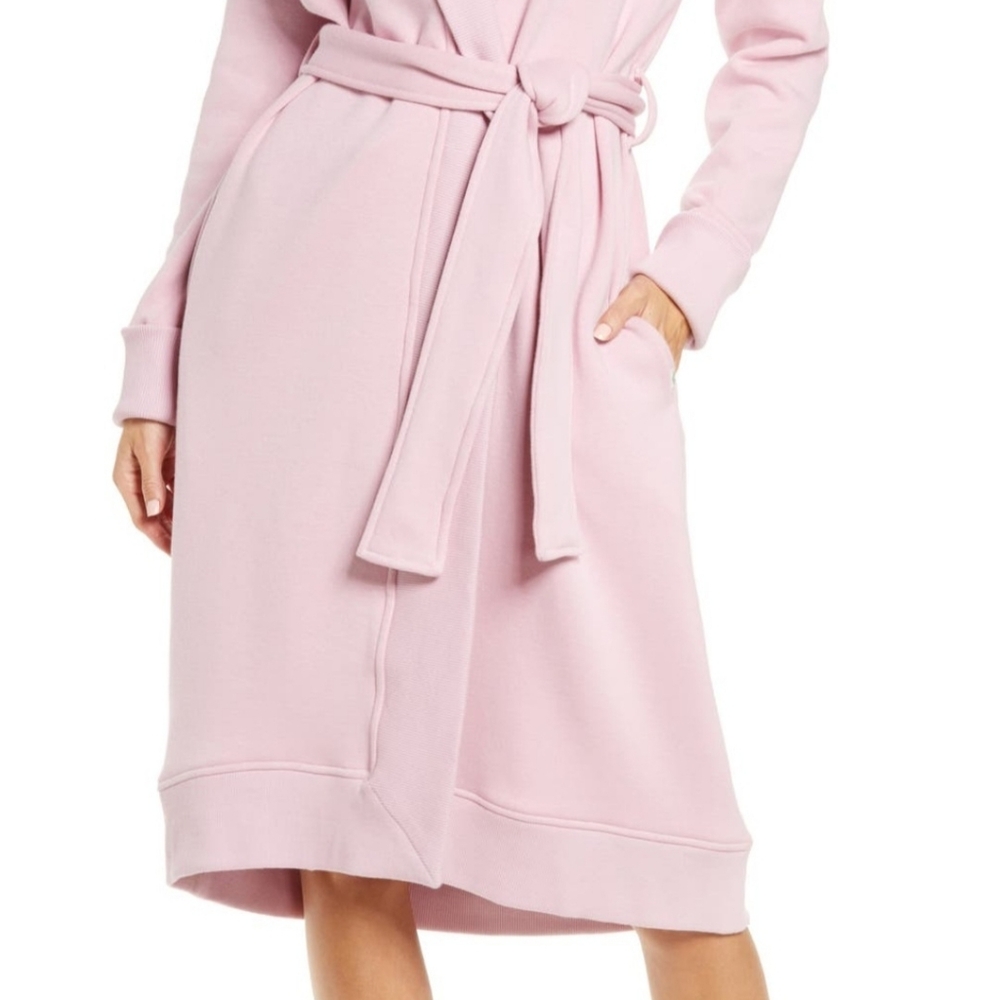 UGG Karoline Fleece Robe In Gray - Size XL - Picture 6 of 9